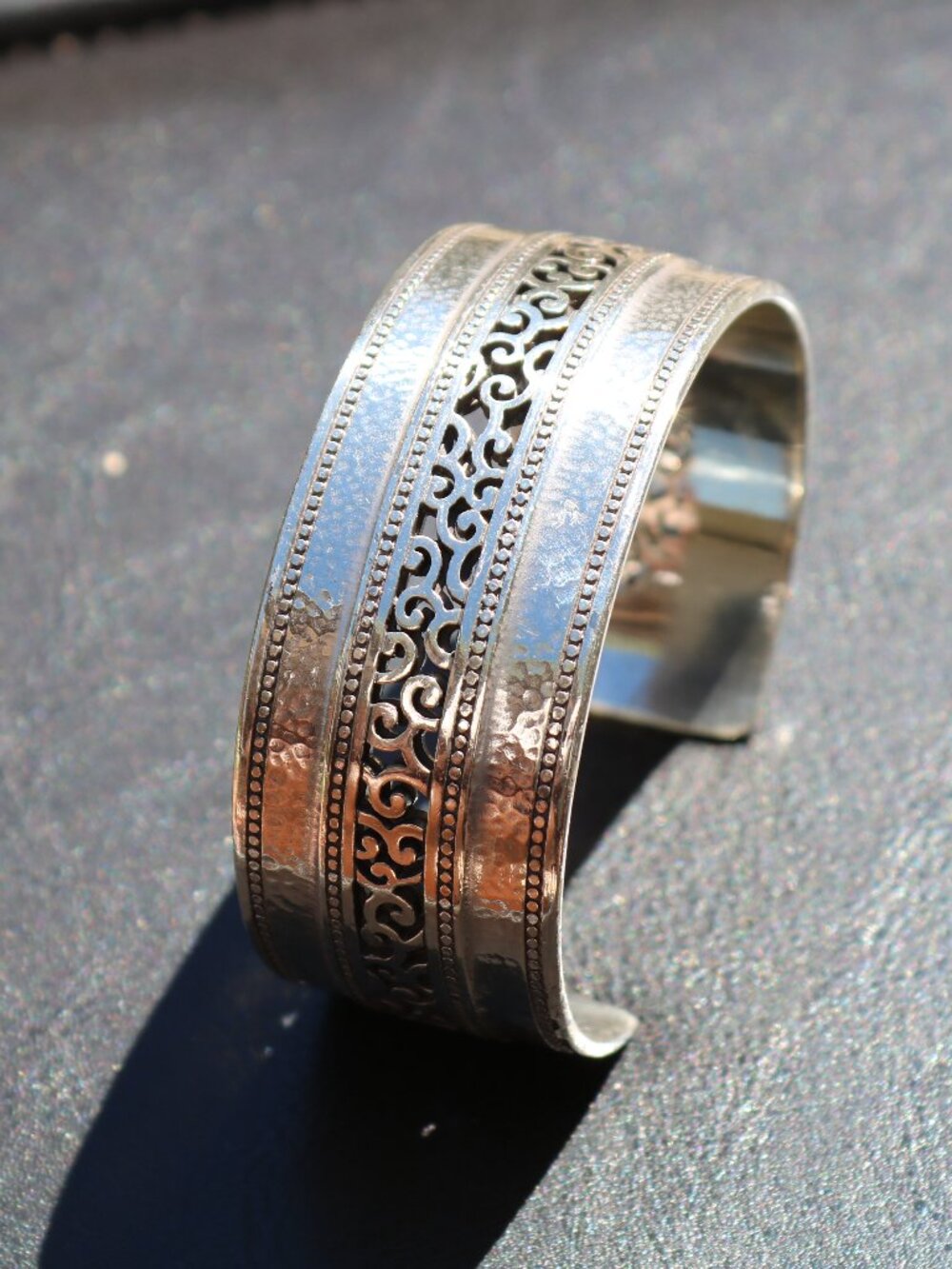 Brighton Ferrara Siena Silver Cuff Bracelet